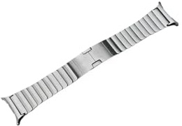 Länkarmband passar for Samsung Galaxy Watch 7 Ultra 47 mm Inga luckor Armband i rostfritt stål passar for SAMSUNG Watch 7 Ultra 47 mm metallband for män(Silver1(remove with bottom)_For Galaxy 7 Ultra)