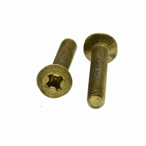 DLNTXFDG M2 M3 M4 M5 M6 M8 Messing Kreuzkopfschraube Flachschraube Senkkopfschrauben(8mm,M2(50PCS))