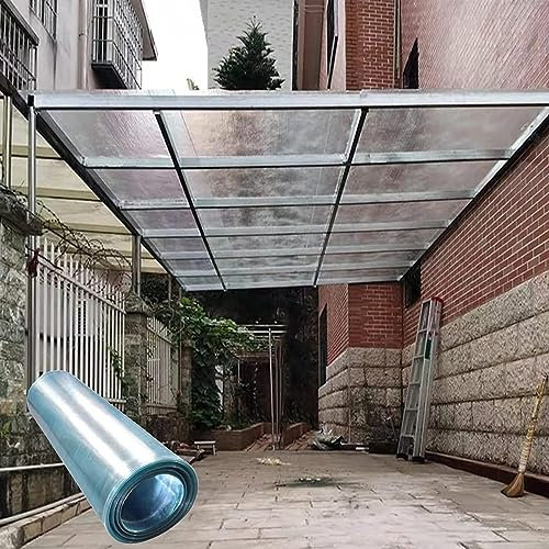 Polycarbonat-Platten für Gewächshausabdeckung, UV-Schutz und regenfeste Dachplatte, leicht zu schneiden und zu biegen, ideal für Frühbeete, Verkleidung, Überdachung, Carport (0,7 x 10 m)