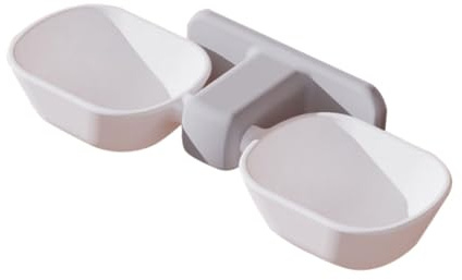 ORFOFE Cat Bowl Water Feeder Pet Double Bowl Wall-mounted for Cat Food Dispenser