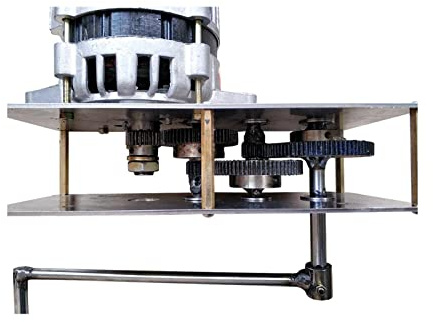 Generador de manivela de 220 V y 2000 W, sin escobillas, con imán permanente y bobina de cobre puro, salida de voltaje constante para sistemas de 12 V/24 V, caja de cambios manual y transmisión por co