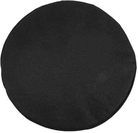 UKCOCO Cojín para Taburete de Oxford Negro Asiento Portátil para Camping Pesca Playa y Picnic Acolchado y Compacto para Exteriores