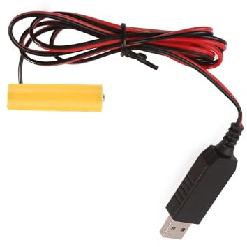 KASFDBMO USB 5V A 1. Power Converter LR6 AA AM3 Eliminatori Batteria Sostituire 1 Pz 1. batterie AA per giocattolo elettronico albero di Natale luce
