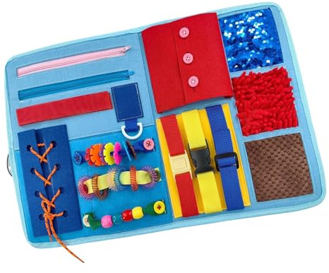 Couverture Sensorielle pour ,Planche Apaisante - Tableau Sensoriel pour Seniors | pour la Concentration et la Détente à la Maison ou en Voyage