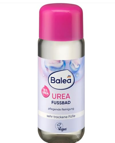Balea Fußbad mit Urea – 200 ml – Für sehr trockene Füße – Pflegendes Fußbad zur sanften Reinigung und Feuchtigkeitspflege