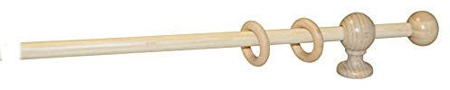BASTONE IN LEGNO A STRAPPO MM.23 NATURALE CM. 160