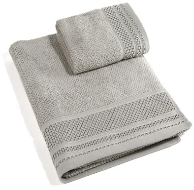 Caleffi 58835 Cotone Gim Asciugamano Ospite, Grigio