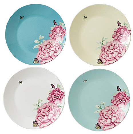 Royal Albert Miranda Kerr Everyday 40033970 20cm Plates Mixed Set of 4, Multi, Porcelain