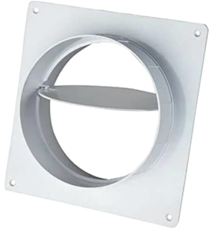 100 mm 125 mm 150 mm Rundrohrsystem PVC Lüftungsrohr Flexschaluch Bindeglieder Bogen Kniestück Verbinder Rückstauklappe T-Stück Reduktion Halter Adapter (Ø 100, Wandflansch mit Rückschlagklappe)