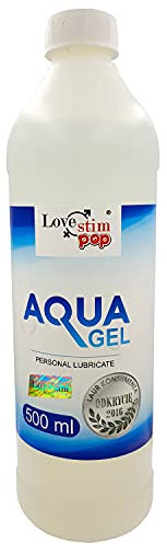 LoveStim Aqua Gel - Gleitgel Wasserbasierend - Gleitgel Analverkehr Betäubung - Gleitmittel Sex Wasserbasis - Gleitgel Anal - Gleitgel für Sexspielzeug - 500 ml