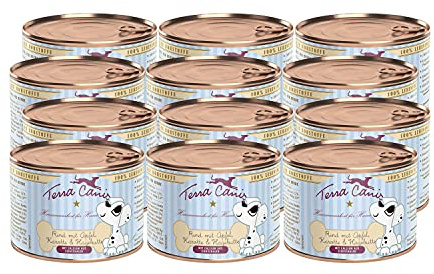 Terra Canis Bœuf avec Pomme, Nourriture Humide pour Chiots, 12x200g
