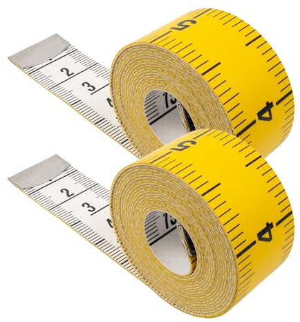 Mètre ruban de couturière, 2 pièces, mètre ruban universel d'une longueur totale de 200 cm, cordon 2 en 1 avec graduation en CM et en pouces, mesure de vêtements, graisse corporelle
