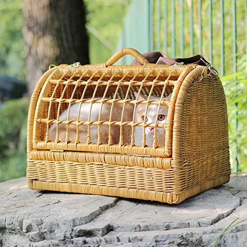 SIDID Transportbox Katze Groß Bis 7kg Transporttasche Hundetasche Katzentasche Tragetasche für Kleine Hunde Hundebox Katzenbox Tragebox Atmungsaktiv und Komfortabel