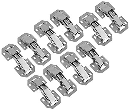 10 Stück Scharniere for Möbel, DIY Schrankscharniere, brückenförmige Feder, Schranktür, hydraulische Scharniere, Möbelbeschläge