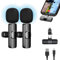 ICOVERI Micrófono Inalámbrico para iPhone, Android, iPad, Plug&Play, Pack 2 Micrófonos Profesionales de Solapa portátil, para Grabación de Video, Youtube, Twitch, TikTok, Vlog, Podcast, en Vivo.