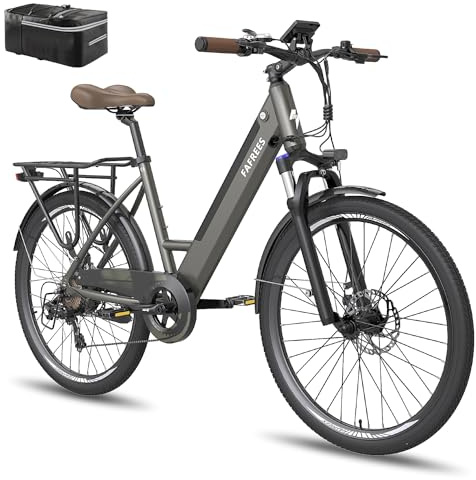 Fafrees F26 Pro E-cykel, 26 tums elcykel med Bluetooth-APP 250 W City Ebike 36 V 14,5 Ah avtagbart batteri mountainbike 25 km/h Shimano 7S maximalt vridmoment 42 N.m