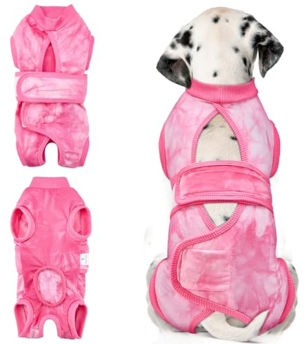 SlowTon Tuta Recupero per Cani - Body Traspirante e Regolabile per Cani Femmina e Maschio, Antileccamento, Alternativa al Collare o Cono Dopo Intervento di Sterilizzazione o Castrazione