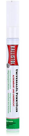 Ballistol Unisex Erwachsene Punktöler befüllt, transparent, 15 ml | Flüssiges Universalöl, Pflegemittel und Reinigungsmittel, verharzt nicht, harzfrei, umweltgerecht, Punktöler