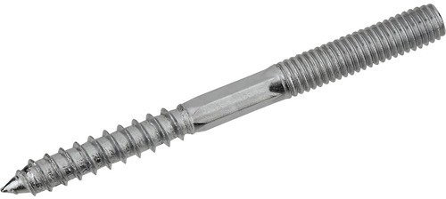 Stockschrauben | 8 x 180mm VE = 100 Stück | mit reduziert gewalztem Holzgewinde und I-Stern T25 | Stahl, galvanisch verzinkt