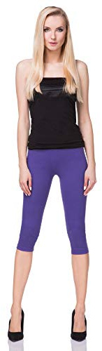 FUTURO FASHION - Legging Court en Coton - très Confortable - Grandes Tailles
