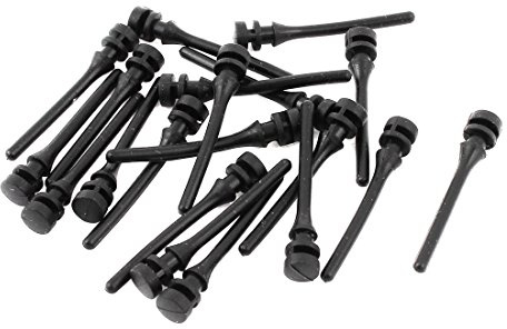 sourcing map 20PCS PC Gehäuselüfter Befestigung Schrauben weiches Silikon Anti Lärm Vibrations Schrauben Lüfter Niet Montage Pin für PC Gehäuselüfter oder CPU Lüfter