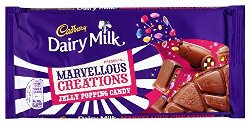 Cadbury Marvellous Creations Dairy Milk Chocolate Coquilles de bonbons en gelée (180 g)