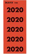 Leitz Ordner-Inhaltsschildchen 2020 1420-25 rot 100 St./Pack.