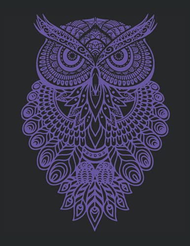 Eule Owl Grafik Graphic Kunst Geschenk Mandala Kunst Zeichnung: ANTI STRESS MALBUCH - Mandalas - Lustiges Mandala Eulen Vogel Tier Geschenk - A4 ... - Antistress - Entspannen - Zum Ausmalen