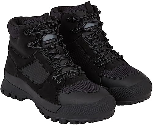 Tommy Jeans Hombre Botas de media cañal Urbans con cordones, Negro (Black), 44 EU