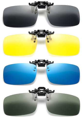 JOYOLA Clip Occhiali da Sole Polarizzati - Lente Clip-on per Uomo e Donna - Ideale per Esterno, Guida, Pesca, Ciclismo