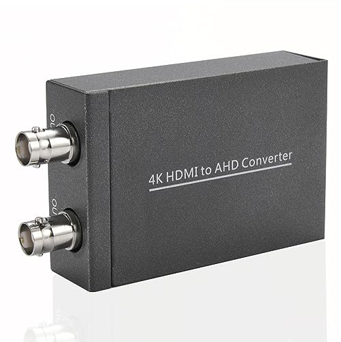 DIERI 4K HDMI to AHD Converter Adapter 480P 720P 1080P 4K30 4K60 HDMI to AHD Video Converter for Monitor HDTV DVRs Convert HDMI Video Signal to AHD