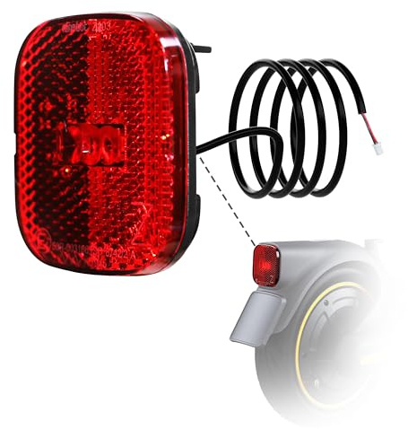 stio Scooter Taillight Accessory Compatible with Ninebot by Segway MAX G2 G65 Max2 Kickscooter Warning Brake LED Lamp Tail Light Replacement Original Accessories