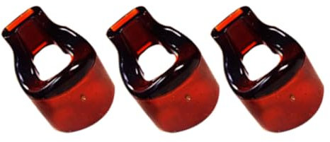 JOINPAY6A 3 Stück Flöte Mundstücke Professionelle: 1,30 x 1,04 Zoll Flötenkopf-Mundstücke Ersatzteil Für Flötenblashilfe Zubehör Brown Harz