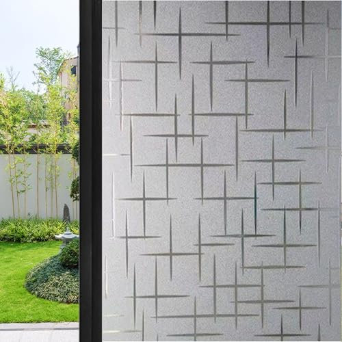 Selbstklebend Sonnenschutzfolie 80 x 100 cm Anti-Uv Wärmeisolierung Anti-Uv Sichtschutz Privatsphäre Sonnenschutzfolie Milchglasfolie Sichtschutz für Büro Und Haus, Stern