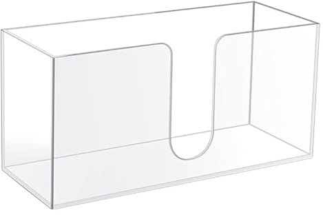 WMFASBAG Tisch-Papierhandtuchspender, Acryl-Papierhandtuchhalter, platzsparender Taschentuchspender, Papierhandtuch-Aufbewahrungsbehälter for Z-Falz, C-Falz, mehrfach gefaltetes Papier