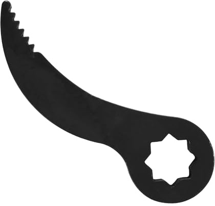 Pry Bar Wrench Adapter Head with Band Sawtooth, Premium Crowbar Pry Bar Adapter Head Tool 1/2 Half Shaft Practical Horns Axle Dissembling Tool Pry Bar Wrench Adaptor Head 1/2(Black)
