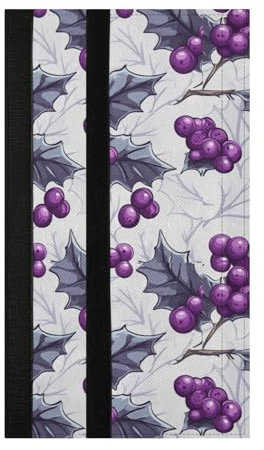 Uvas - Cubierta para manija de puerta de nevera, 2 piezas, lavable, para microondas, decoración de cocina, mantiene el aparato limpio, manchas y polvo, para microondas, horno, refrigerador, horno