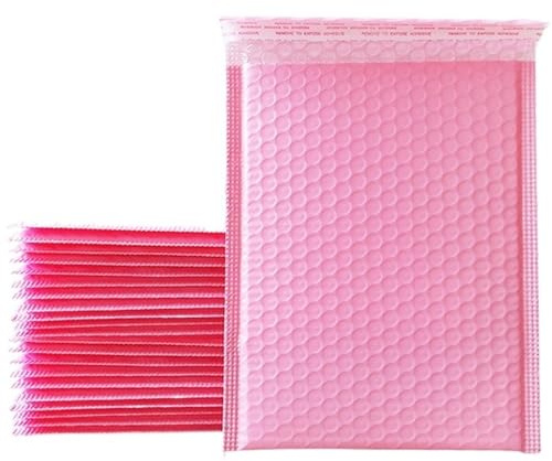verdickte Briefumschläge, 100 Stück Briefumschläge, Kleinunternehmensbedarf, Luftpolsterversand, Polyversand, Versandpaket, Verpackung, Verpackungsbeutel, gepolsterte Umschläge(100pcs pink,11 * 15cm)