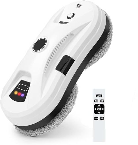 ZephyrGlow Limpiacristales Control Remoto Robot, Robot Limpiador de Ventanas, para Lavar Todas Las Superficies Lisas,HCR-10