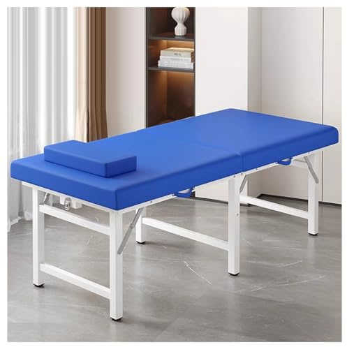 aoiuaoeniu Klappbarer Massagetisch mit Kopfstütze und Gesichtsausschnitt, Kunstlederbezug, Stabiler Stahlrahmen, Belastbar bis 200 kg, Professioneller Faltbarer Massagetisch
