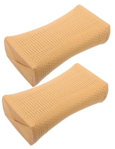 Cabilock Lot de 2 Oreillers Tissés Imitation Rotin Grand Format, Oreillers Rafraîchissants Cervicales en Matière Respirante, Coussins Confort pour Sauna, Spa et Hammam, Adaptés aux Bains