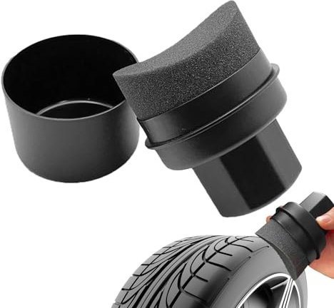 Applicatore Cuscinetto Per Medicazione Pneumatici - Spugna Portatile Ad Alta Densità Per Lucidatura | Tampone Ergonomico Per Cera Auto, Strumento Versatile Per Pulizia Gomme, Accessorio Pratico Per