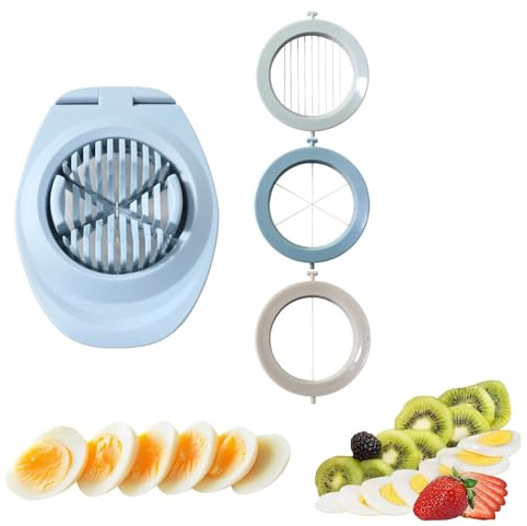 Egg Slicer with Stainless Steel Wire, Blue