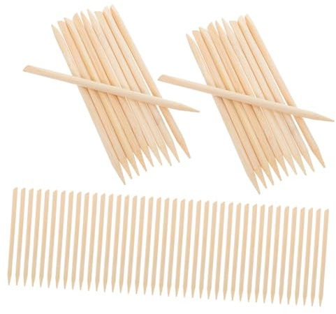 GARIOUANS 100stücke Kratzwerkzeug Bambus Mit Doppelseitigem Design Holzstift Zum Kratzen Für Feine Details Und Striche Malstift Für Künstler Und Junge Mädchen Vielseitig Kompatibel Für Kreat