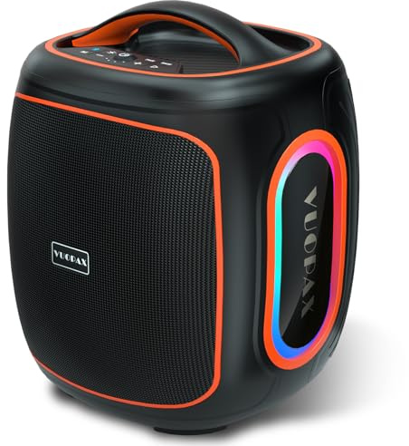 Enceinte Bluetooth Puissante 120W Peak Grande Enceinte Basses Renforcées | W/ 18000mAh Poignée de Transport, Autonomie 30h, Bluetooth 5.4, IP65 Étanche, TWS, RGB, pour Camping, Jardin et Fête
