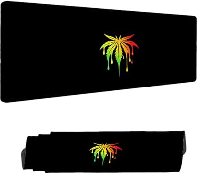 Alfombrilla Ratón XXL 1400 x 600 mm, Negro Gaming Alfombrilla Escritorio, Mouse Pad con Base de Antideslizante, Hojas Tapete Escritorio Grande, Mousepad de Oficina y para Gaming en Casa H-11855