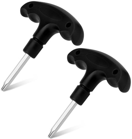 NQEUEPN 2pcs Golf Wrench, Adjustable Golf Driver Tool (T20) | Stainless Steel Tool Sport Accessories Kit for Amateur Professional Golfers for Men Gifts Presents Stuff Equipment (Black)
