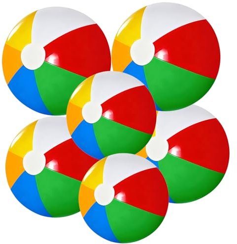 Pelota de agua hinchable de 6 piezas, para piscina, pelota de agua inflable para niños, pelotas de playa hinchables, para piscina, tres tamaños
