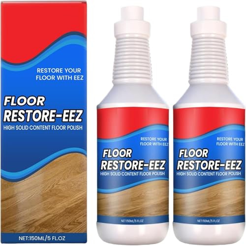 2 Stück Floor Restore Eez, Parkett Renovierer Kratzer, Clean Eez Fußboden Politur, Hardwood Polis-h and Restorer, Erneuert Schützt Glänzend Holz Laminat Vinylböden für Zuhause,Hotel, Studentenwohnheim