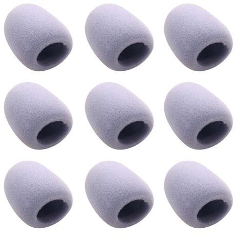 Totority 9 Fundas Protectoras para Micrófono, Eva Transpirable, Reemplazo para Almohadillas, Adecuado para Ktv y Conferencias